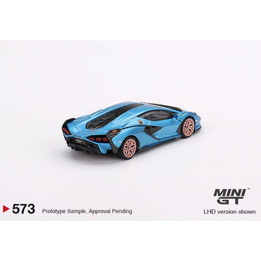 MiniGT Lamborghini Sian FKP 37 Blu Aegir 1:64 Diecast Model MGT00573-L