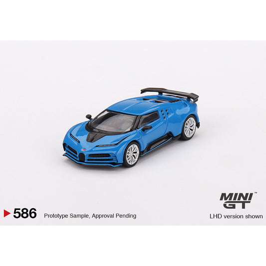 MiniGT Bugatti Centodieci Blue Bugatti 1:64 Diecast Model 586-L