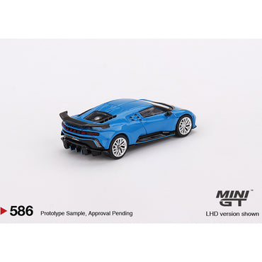MiniGT Bugatti Centodieci Blue Bugatti 1:64 Diecast Model 586-L