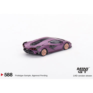 MiniGT Lamborghini Sian FKP 37 Matte Viola SE30 1:64 Diecast Model MGT00588-L