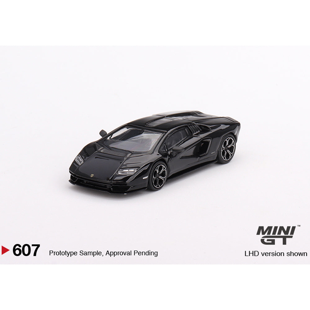 MiniGT Lamborghini Countach LPI 800-4 Nero Maia 1:64 Diecast Model MGT00607-L
