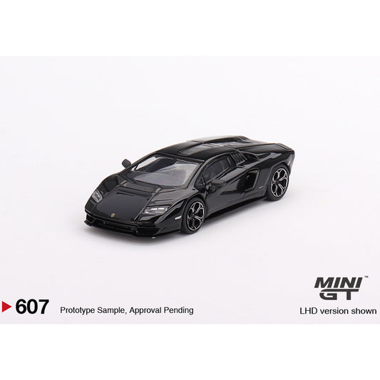 MiniGT Lamborghini Countach LPI 800-4 Nero Maia 1:64 Diecast Model MGT00607-L