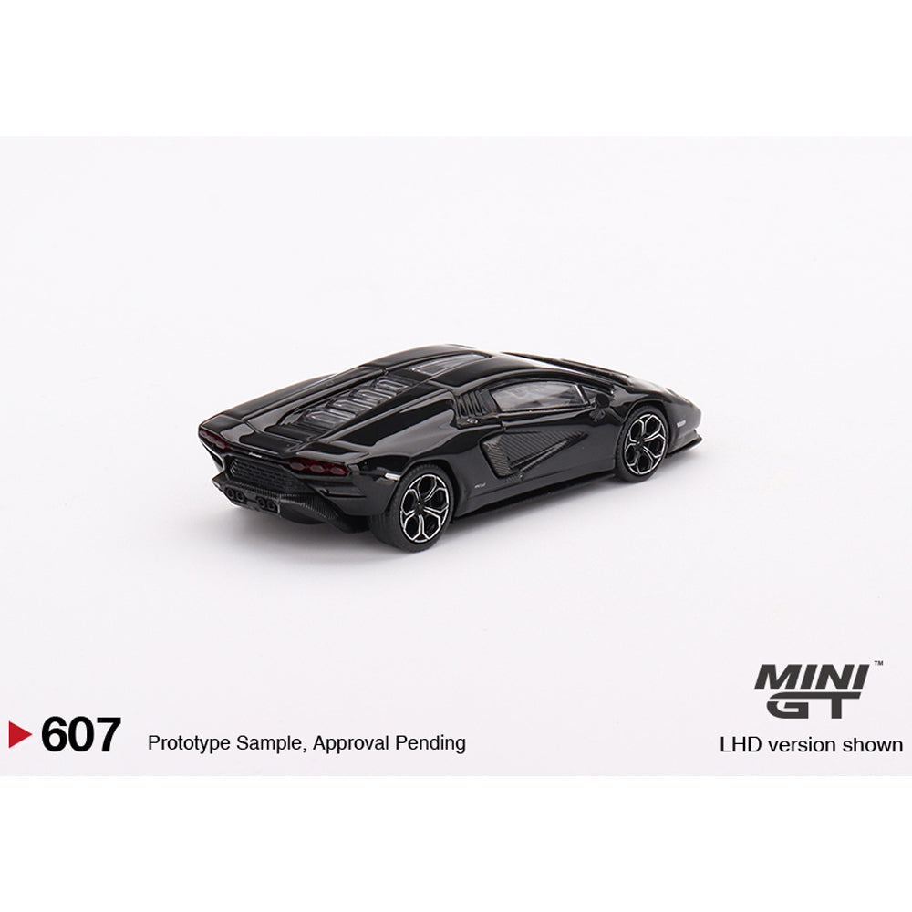 MiniGT Lamborghini Countach LPI 800-4 Nero Maia 1:64 Diecast Model MGT00607-L