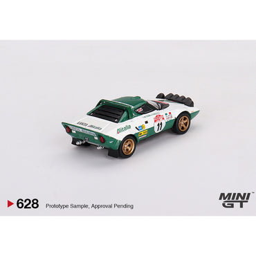 MiniGT 628 Lancia Stratos HF 1975 Rally Sanremo Winner No.11 1:64 Diecast Model