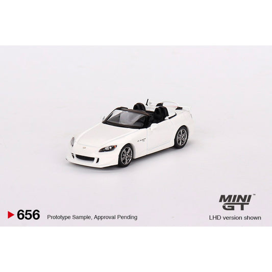 MiniGT Honda S2000 (AP2) CR Grand Prix White 1:64 Diecast Model 656-L