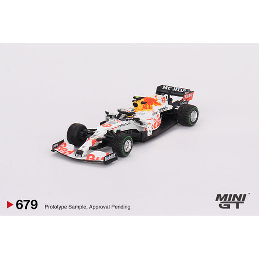 MiniGT Red Bull RB16B No.11 Sergio Perez 2021 Turkish Grand 1:64 Model 679-L