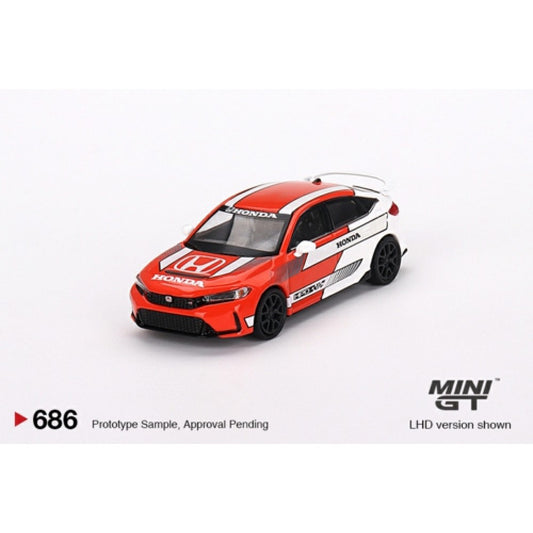 MiniGT Honda Civic Type R 2023 Pace Car (LHD) 1:64 Diecast Model No.686