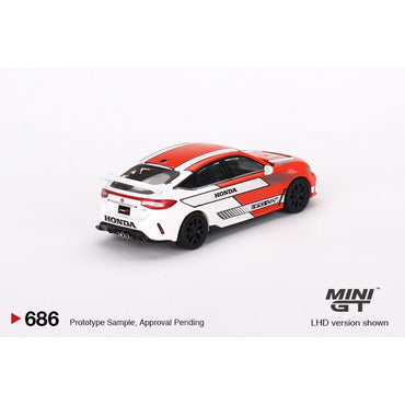 MiniGT Honda Civic Type R 2023 Pace Car (LHD) 1:64 Diecast Model No.686