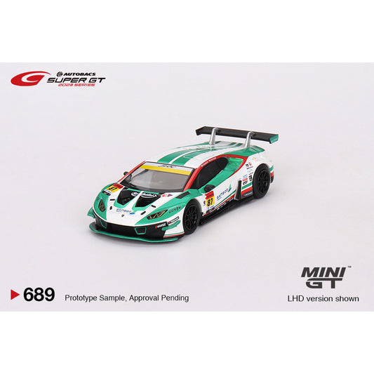 MiniGT Lamborghini Huracan GT3 Evo2 #87 2023 Super GT 1:64 Diecast Model 689-L