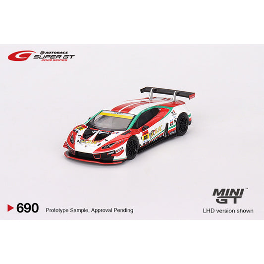 MiniGT Lamborghini Huracan GT3 Evo2 #88 2023 Super GT 1:64 Diecast Model 690-L