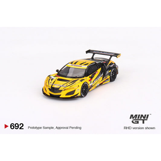 MiniGT Honda NSX GT3 Evo22 No.18 Upgarage 2023 Super GT 1:64 Diecast Model 692-L