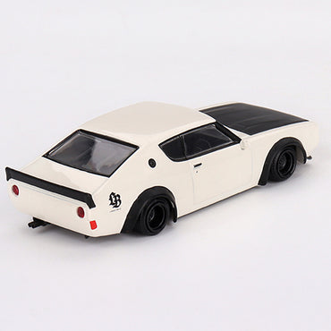 MiniGT Nissan Skyline Kenmeri Liberty Walk White 1:64 Diecast Model 702-R