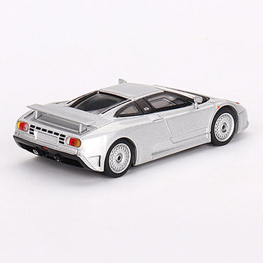 MiniGT Bugatti EB110 GT Grigio Chiaro 1:64 Diecast Model 704-L