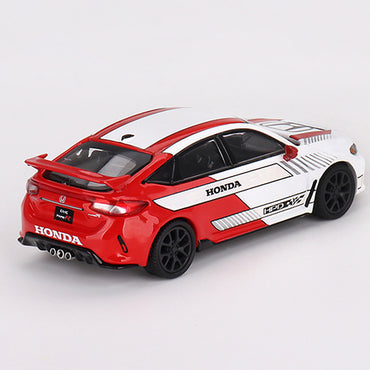 MiniGT Honda Civic Type R No.2 2023 Pace Car White 1:64 Diecast Model 721-L