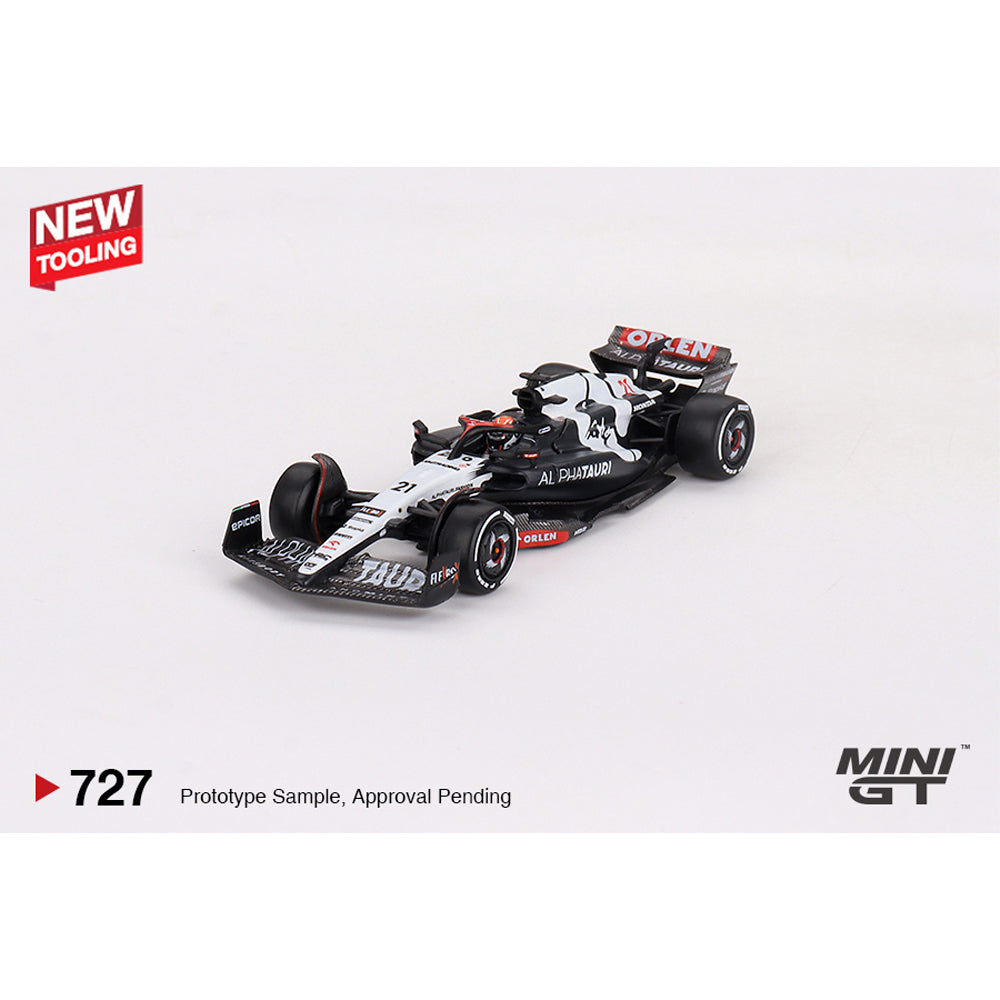 MiniGT AlphaTauri AT04 No.21 N.De Vries 2023 F1 Australian GP 1:64 Model 727-L
