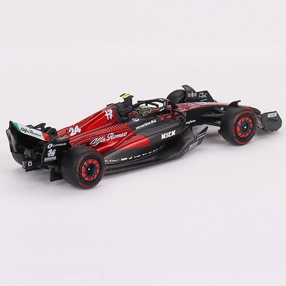 MiniGT Alfa Romeo C43 No.24 Zhou Guanyu 2023 F1 Australian GP 1:64 Model 728-L
