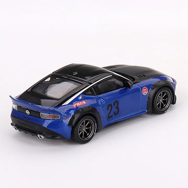 MiniGT Nissan Z LB Nation Works Seiran Blue 1:64 Diecast Model 732-L