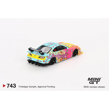 MiniGT Nissan LB-Super Silhouette S15 SILVIA LBWK KUMA 1:64 Diecast Car 743