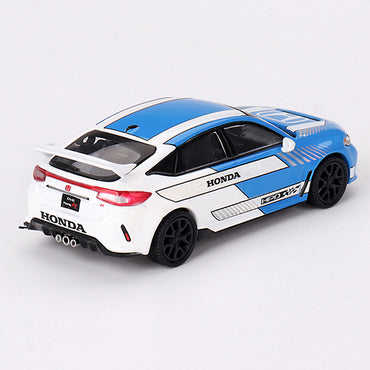 MiniGT Honda Civic Type R No.3 2023 Pace Car Blue 1:64 Diecast Model 753-L