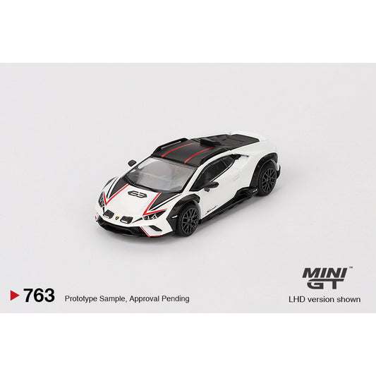 MiniGT Lamborghini Huracan Sterrato Bianco Asopo 1:64 Diecast Model 763-R