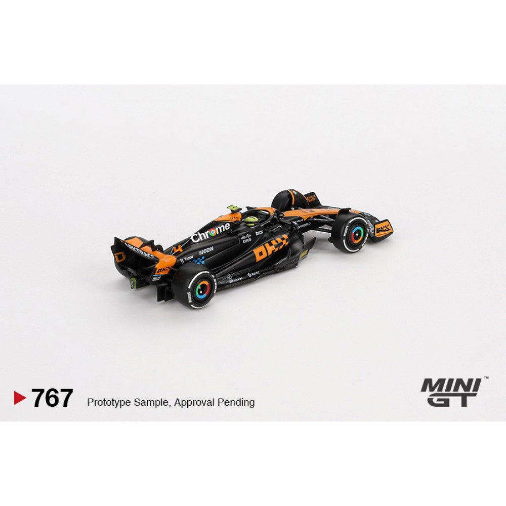 MiniGT F1 McLaren MCL60 No.4 Lando Norris 2023 JP GP 1:64 Diecast Model 767-L