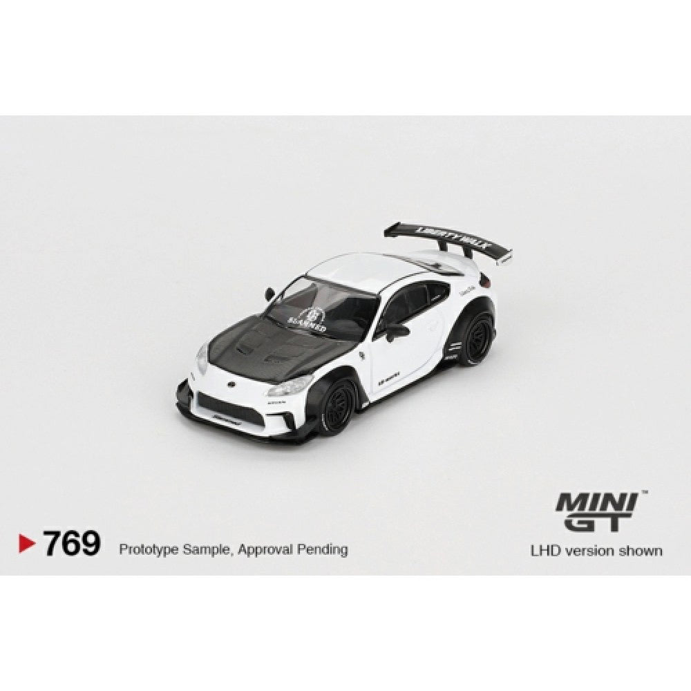 MiniGT Toyota GR86 LB Nation White 1:64 Diecast Model 769-R