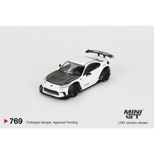 MiniGT Toyota GR86 LB Nation White 1:64 Diecast Model 769-R