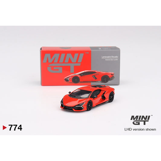 MiniGT Lamborghini Revuelto Arancio Dac Lucido 1:64 Diecast Car 774-L
