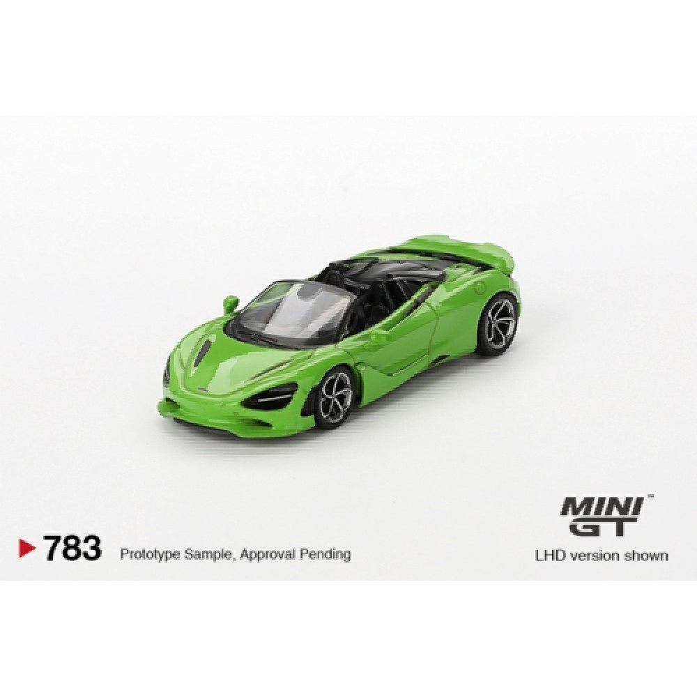 MiniGT McLaren 750S Spider Mantis Green 1:64 Diecast Model 783-R