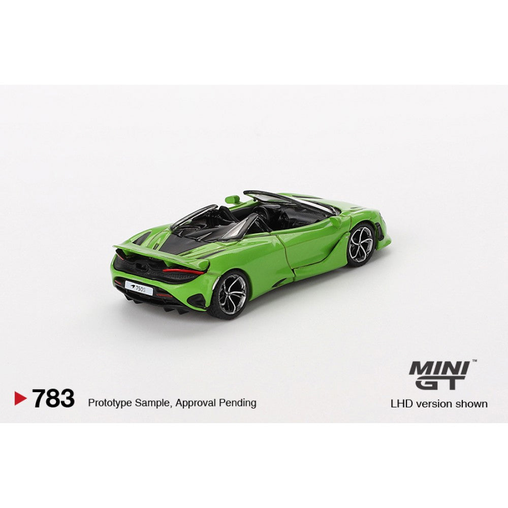 MiniGT McLaren 750S Spider Mantis Green 1:64 Diecast Model 783-R