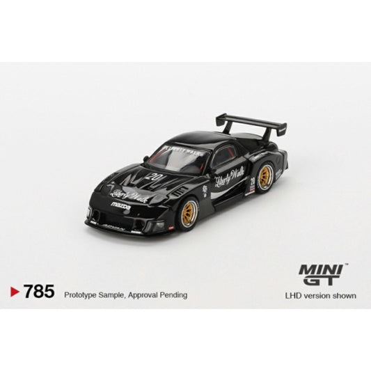 MiniGT Mazda RX-7 LB-Super Silhouette Liberty Walk Black 1:64 Diecast Model 785