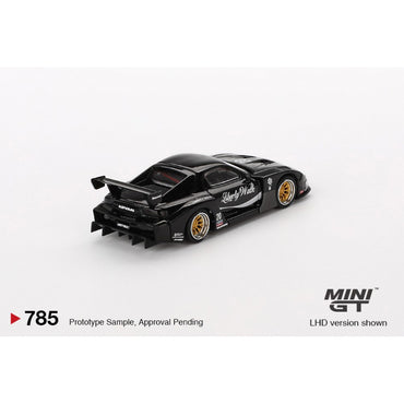 MiniGT Mazda RX-7 LB-Super Silhouette Liberty Walk Black 1:64 Diecast Model 785