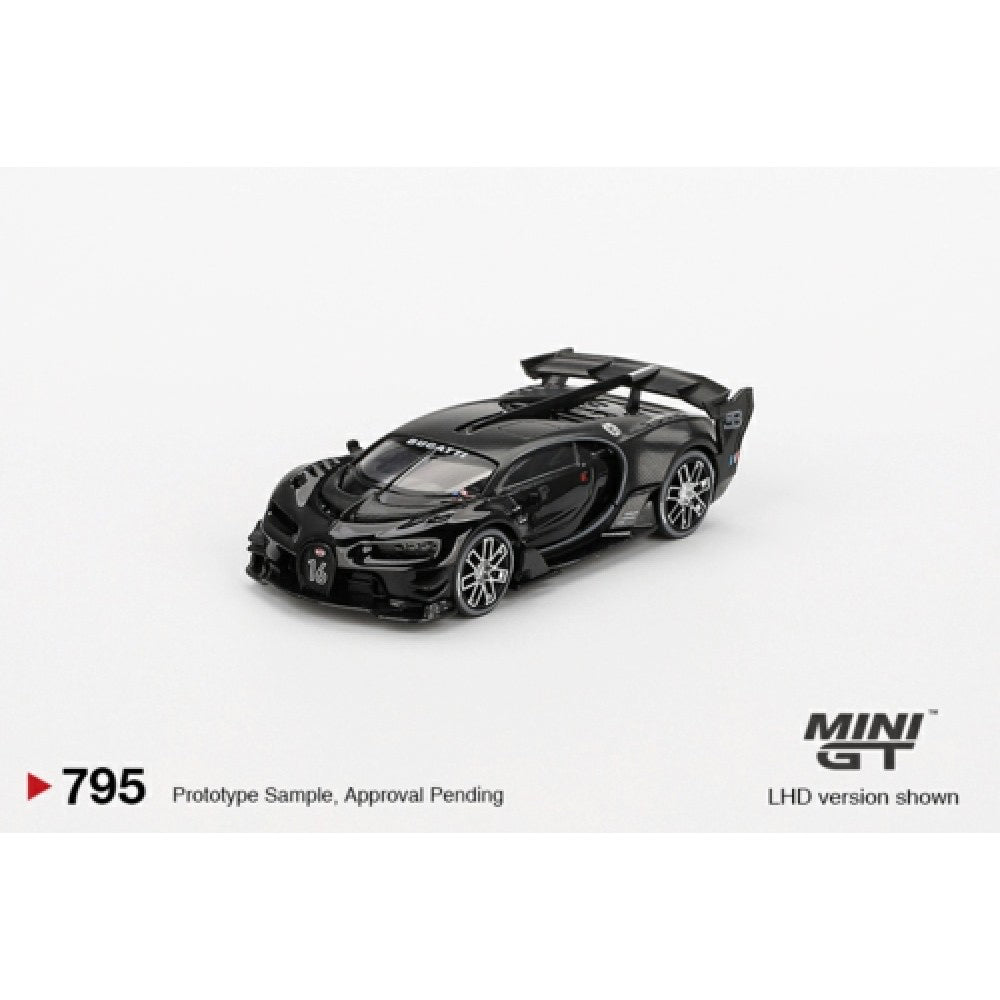 MiniGT Bugatti Vision Gran Turismo Black 1:64 Diecast Model 795-L