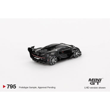 MiniGT Bugatti Vision Gran Turismo Black 1:64 Diecast Model 795-L