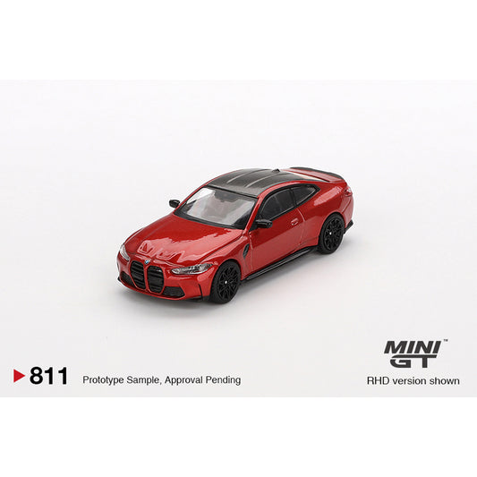 MiniGT BMW M4 Competition (G82) Sakhir Orange 1:64 Diecast Model 811-R