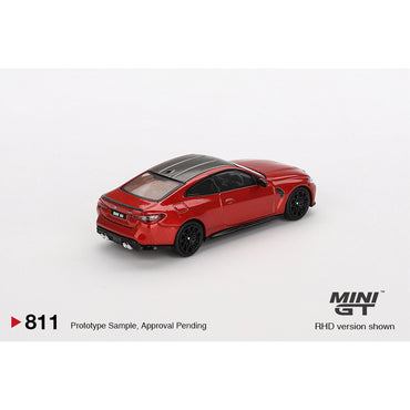 MiniGT BMW M4 Competition (G82) Sakhir Orange 1:64 Diecast Model 811-R