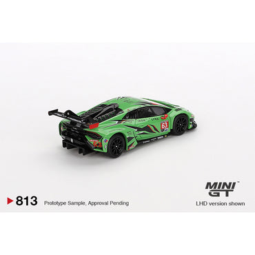 MiniGT Lamborghini Huracan GT3 EVO2 Iron Lynx IMSA 2023 1:64 Diecast Model 813-L