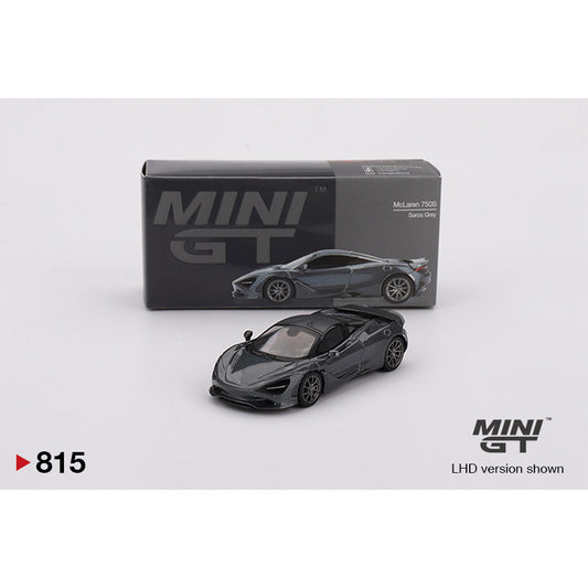 MiniGT McLaren 750S Saros Grey 1:64 Diecast Car No.815