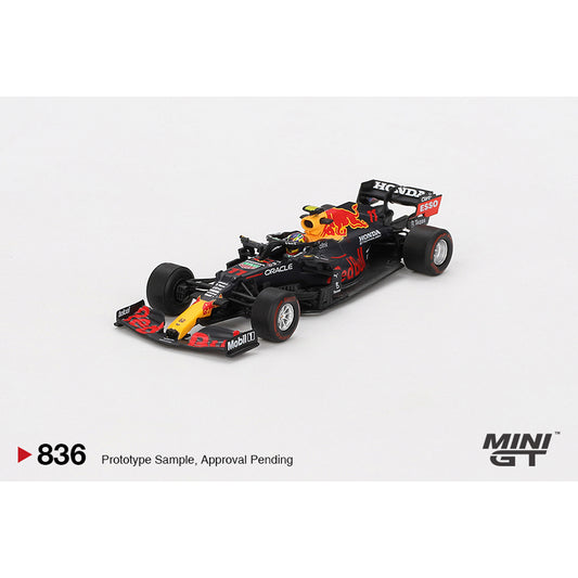 MiniGT Red Bull RB16B Sergio Perez '21 Azerbaijan GP 1:64 Diecast No.836 Blister