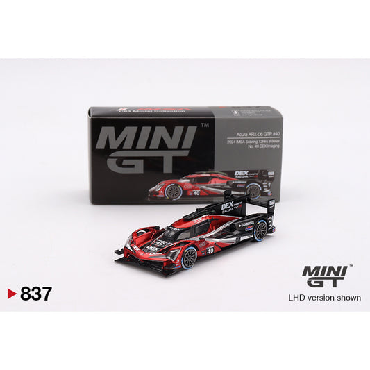 MiniGT Acura ARX-06 GTP #40 W.Taylor 2024 IMSA Sebring 12Hrs 1:64 Model 837