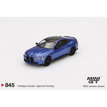 MiniGT BMW M4 Competition (G82) Portimao Blue 1:64 Diecast Model 845