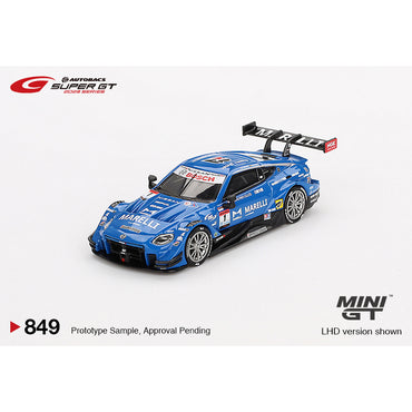 MiniGT Nissan Z GT500 #1 MARELLI IMPUL Z TEAM IMPUL '23 Super GT 1:64 Car 849-BL