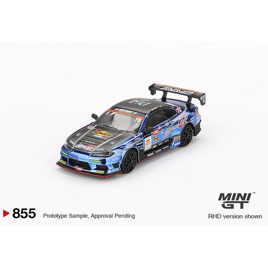 MiniGT Nissan Silvia (S15) #70 D-MAX Racing 2023 D1 Grand Prix 1:64 Car 855-BL