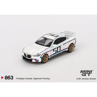 MiniGT BMW 3.0 CSL White 1:64 Diecast Car 863-R