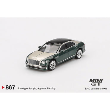 MiniGT Bentley Flying Spur White Sand Verdant 1:64 Diecast Model 867