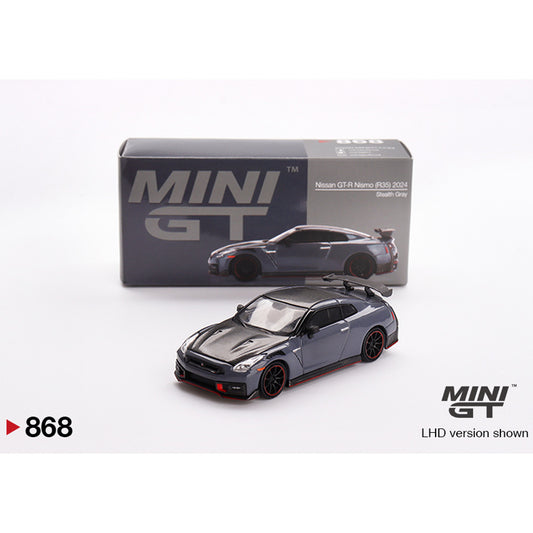 MiniGT Nissan GT-R Nismo 2024 NISMO Stealth Gray 1:64 Diecast Car 868