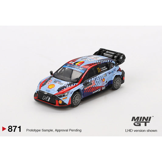 MiniGT Hyundai i20 N Rally1 Hybrid #11 2024 Rallye Monte-Carlo Winner 1:64 871