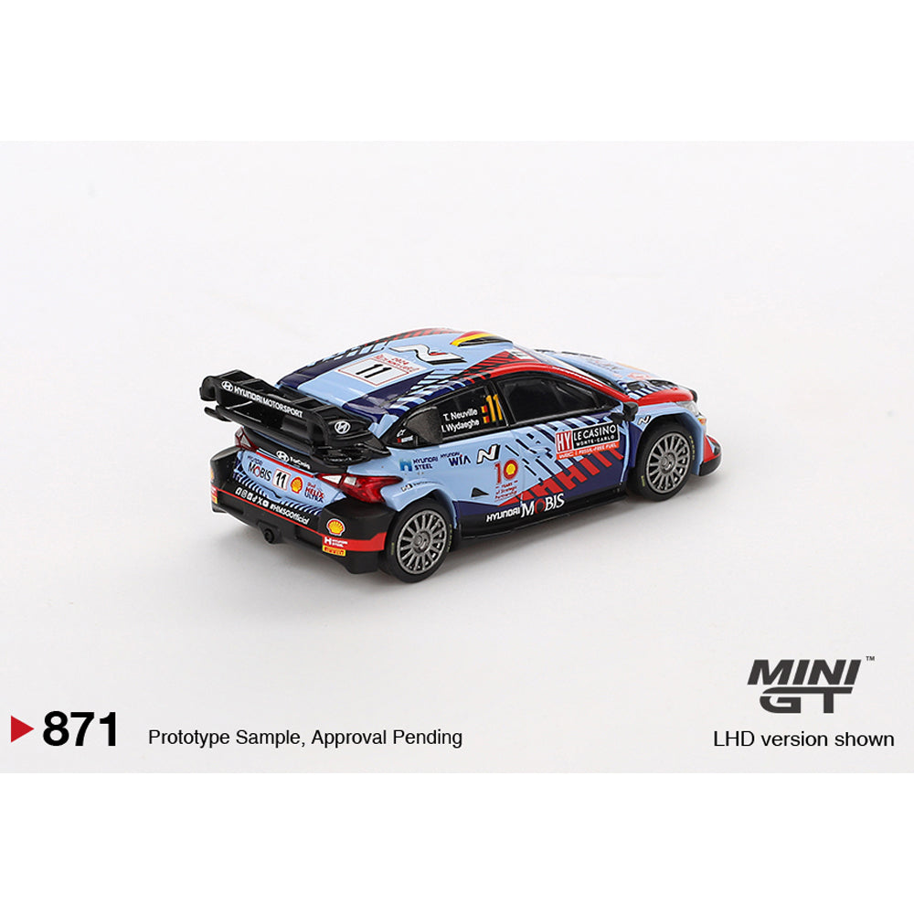 MiniGT Hyundai i20 N Rally1 Hybrid #11 2024 Rallye Monte-Carlo Winner 1:64 871