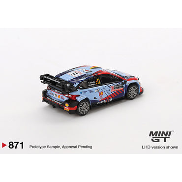MiniGT Hyundai i20 N Rally1 Hybrid #11 2024 Rallye Monte-Carlo Winner 1:64 871