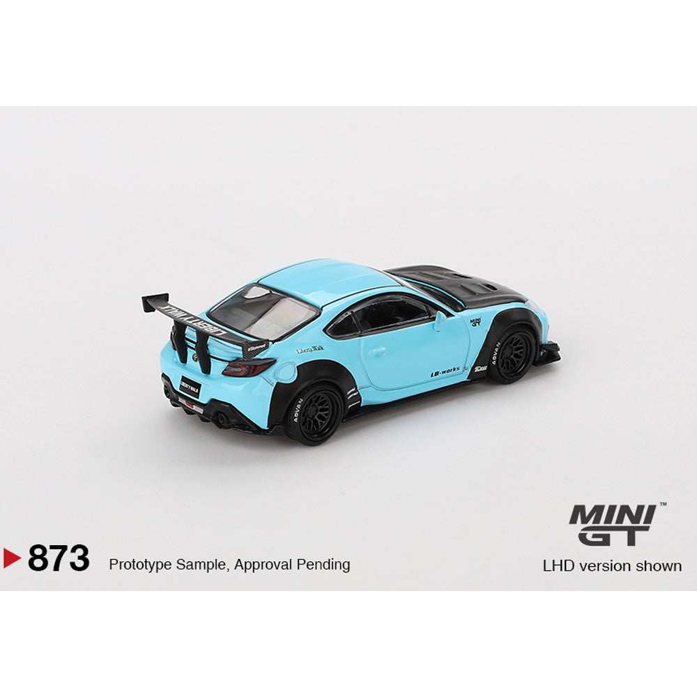 MiniGT Toyota GR86 LB Nation Baby Blue 1:64 Diecast Model 873